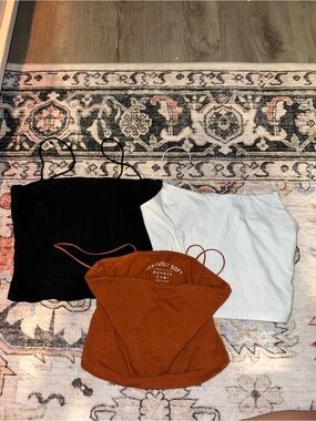 Aeropostale Women’s Camisole Tank Tops — Black, White, Rust